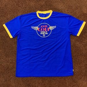 Anti Golf Blue Athletic Short Sleeve